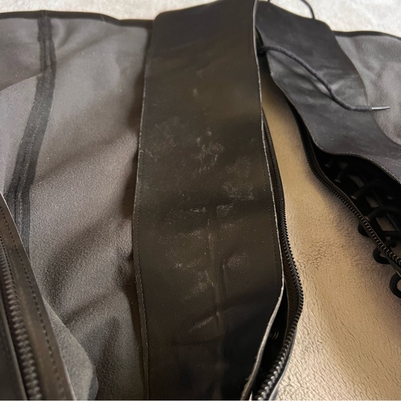 Demonia Emily 375 Stretch Vegan Leather Platform Lace-Up Thigh High 24-Eye Boots - Picture 10 of 16